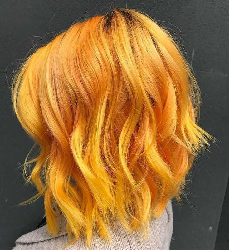 Желтый цвет волос - 61 способ подчеркнуть свой яркий образ -