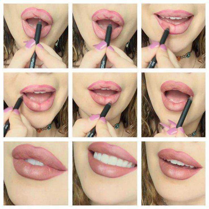 Как накрасить губы, чтобы они казались пухлыми: правила нанесения макияжа, инструкция