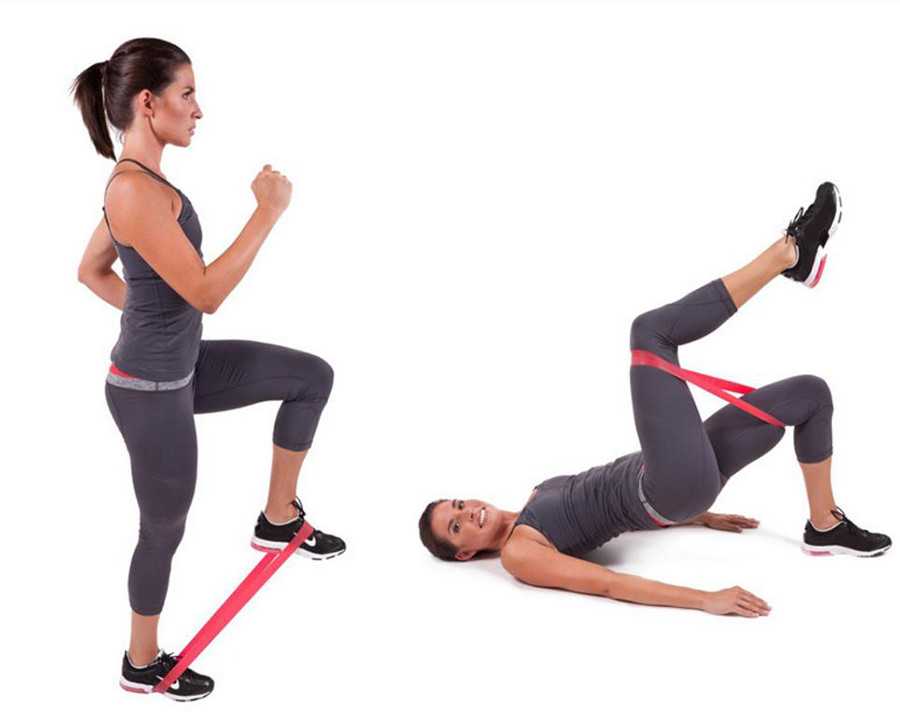 15 упражнений с эластичной лентой для женщин и мужчин на похудение и укрепления мышц