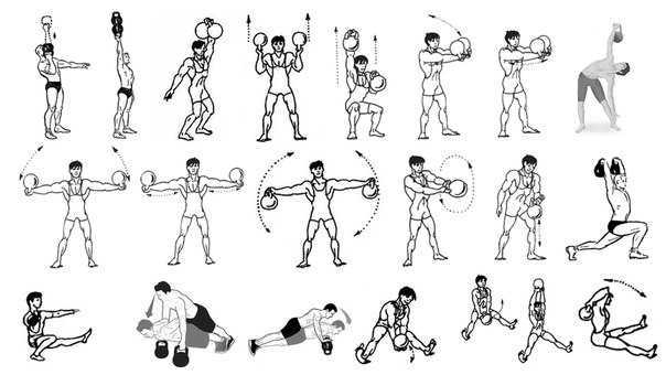 Тренировки с гирей: топ-21 cамых эффективных упражнений