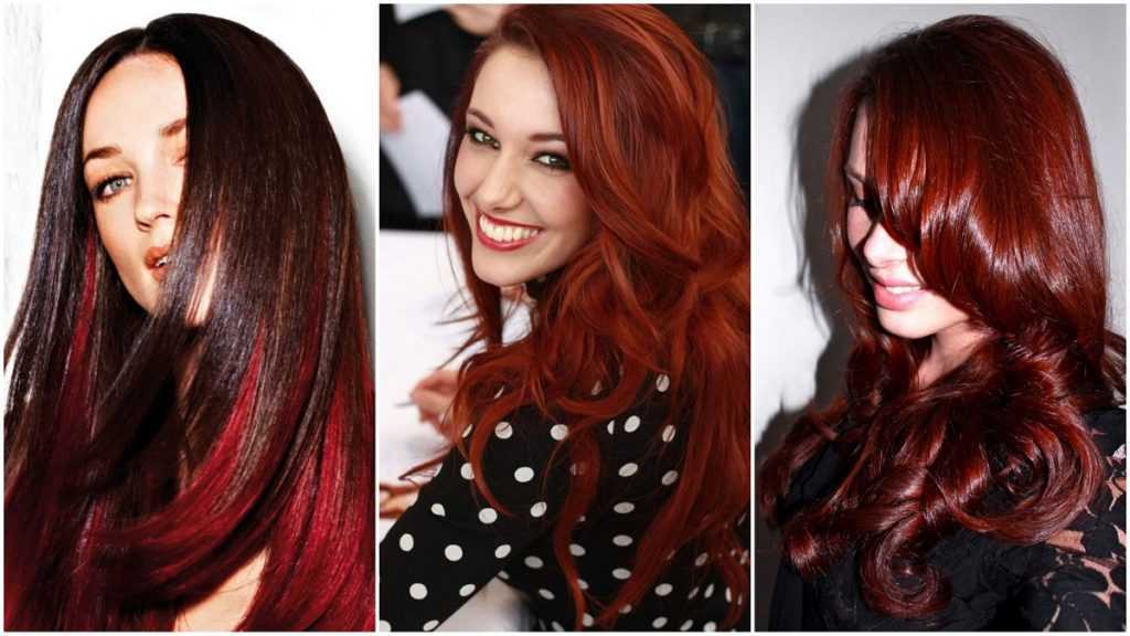 Как покрасить темный и черный волосы в красный цвет